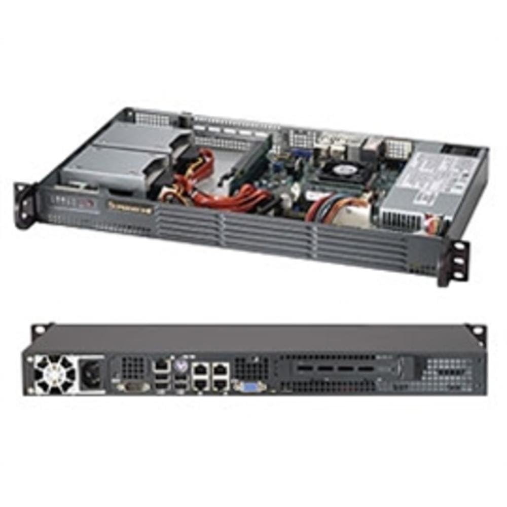 SUPERMICRO SuperChassis 504-203B - 1HE 200W Mini-ITX