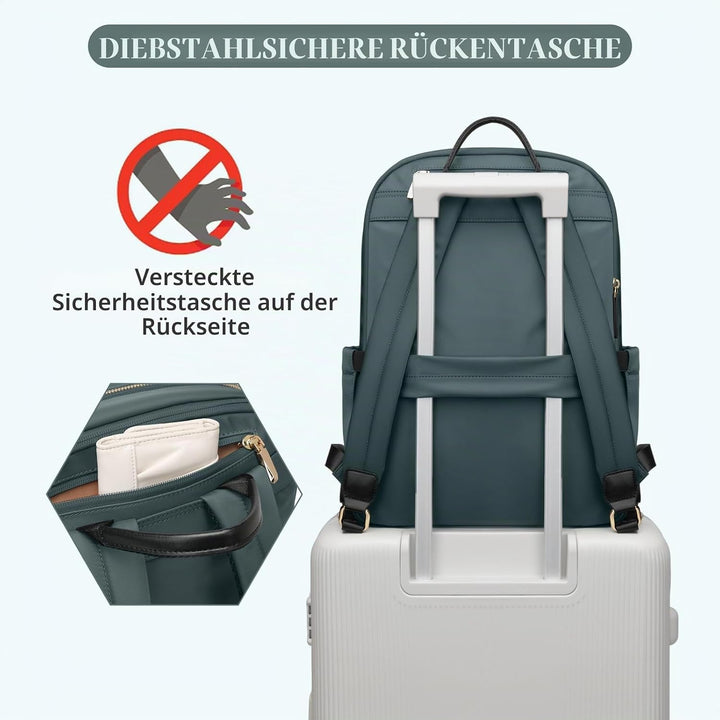 GOLF SUPAGS Laptop Rucksack für Damen Casual Daypack für Arbeit Reisen College Schulrucksack Handtas