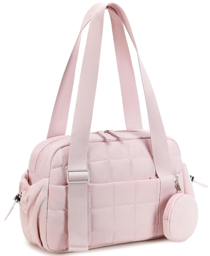 LEDAOU Mini Sporttasche für Damen, Kleiner gepolsterter Turnbeutel mit Nassfach und Münztasche, Leic