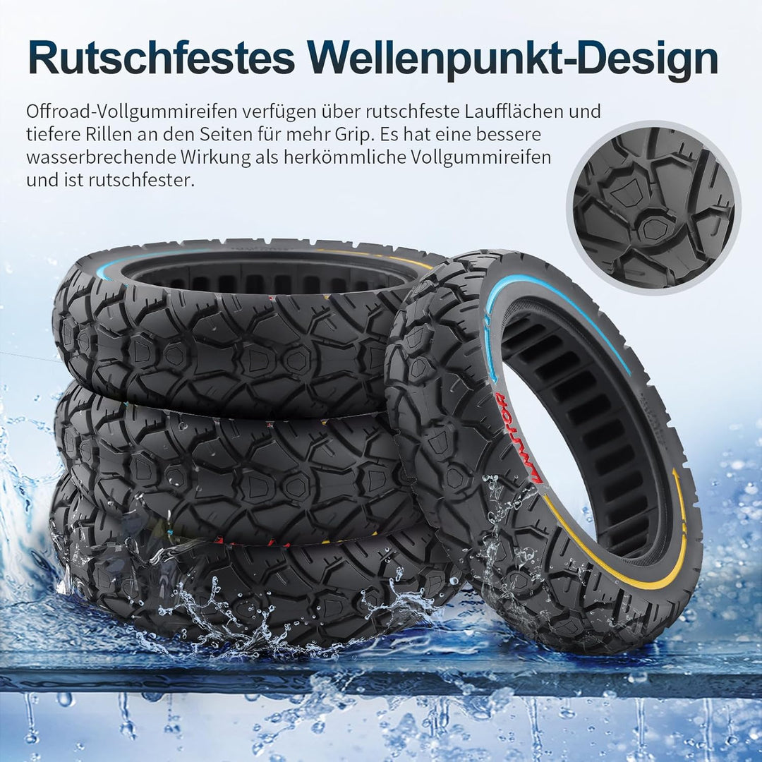10x2,7-2,75 Vollreifen 10 Zoll Solide Reifen 70/65-6,5 Ersatzreifen für Hitway H5/HB24/Hiboy/Smartgy