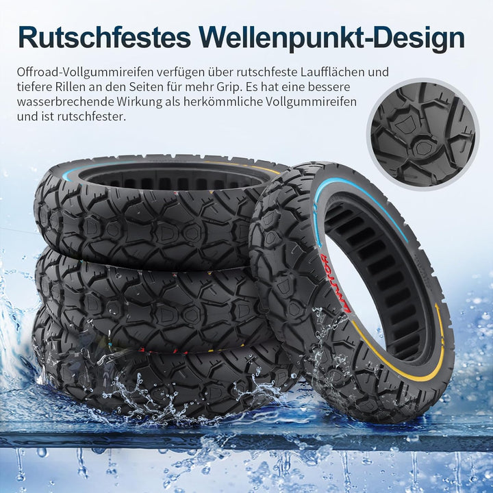 10x2,7-2,75 Vollreifen 10 Zoll Solide Reifen 70/65-6,5 Ersatzreifen für Hitway H5/HB24/Hiboy/Smartgy