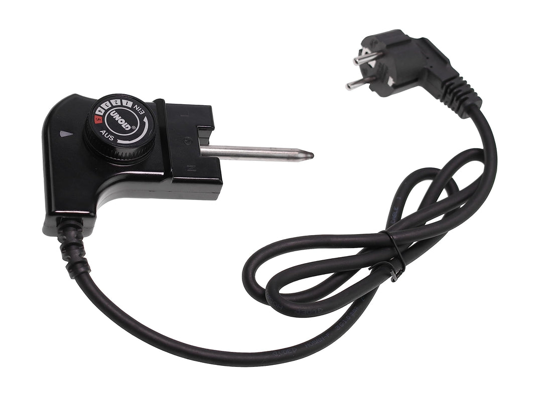 Thermostatstecker komplett kompatibel mit/Ersatzteil für Unold 5853501 Edel 58535 Barbecue-Grill