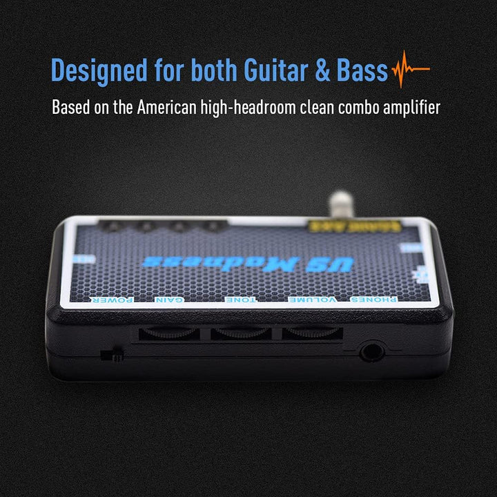 SONICAKE Mini Verstärker Gitarren Chorus Effekt AMP Kopfhörer Verstärker Pocket wiederaufladbar Gita