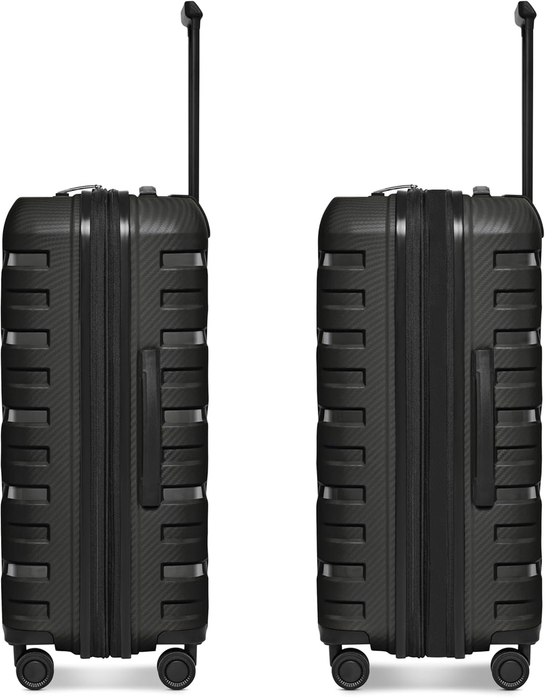 SMARTBOX Hartschalen Koffer-Set 3-teilig | mit Dehnfalte erweiterbar um 3 cm | aus hochwertigem, lei