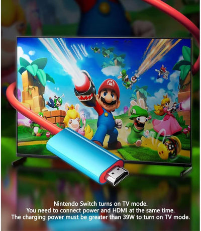 Switch Dock for Nintendo Switch OLED, 2 in 1 Switch TV Adapter with 4K HDMI Cable, Type C 100W Charg