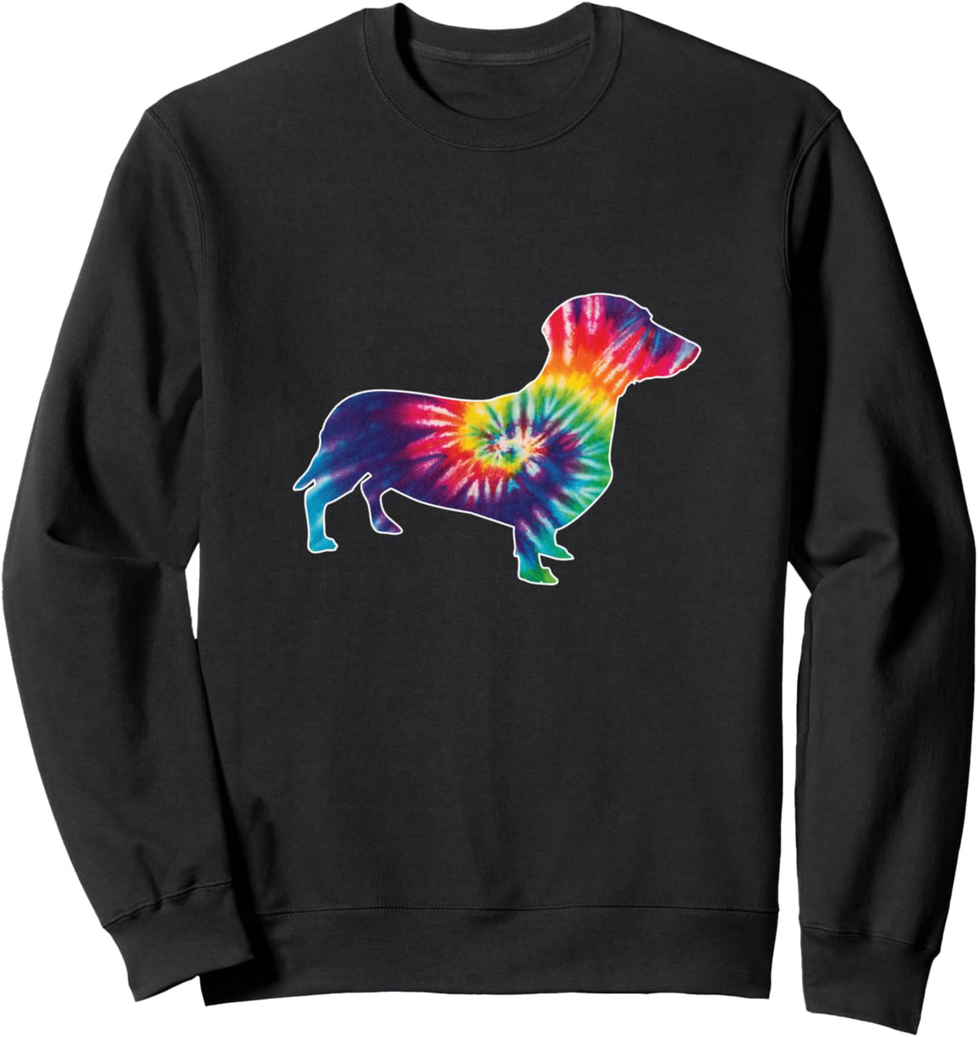 Tie Dye Dog Lover Dachshund Doxie Sweatshirt
