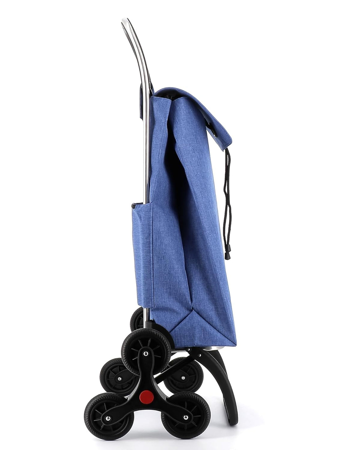Einkaufstrolley Rolser I-Max Tweed 6 Räder Treppensteiger - Blau 6 Räder Blau, 6 Räder Blau