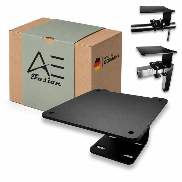 Universeller Balkon-Adapter – stabile Halterung ohne Bohren | Metall, schwarz pulverbeschichtet | Ha