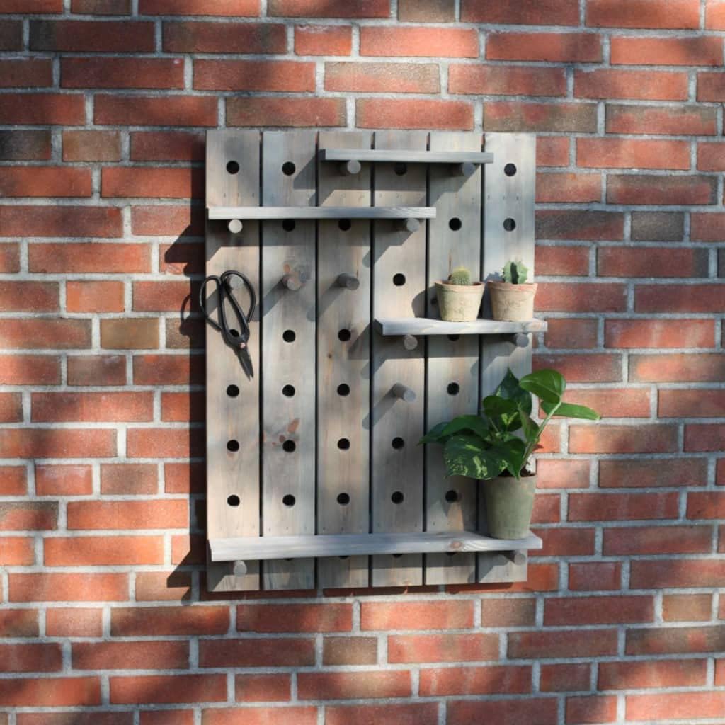 Esschert Design STECKBRETT Wandboard Garten Werkzeug Holz verstellbar Geräte