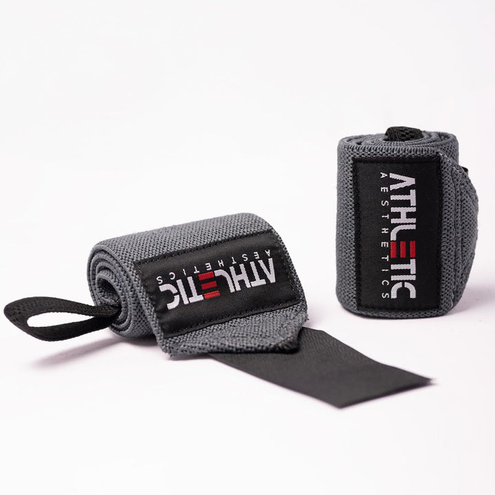 ATHLETIC AESTHETICS Handgelenk Bandagen Fitness - Wrist Wrap (45 cm im Paar) Handgelenkbandage für K