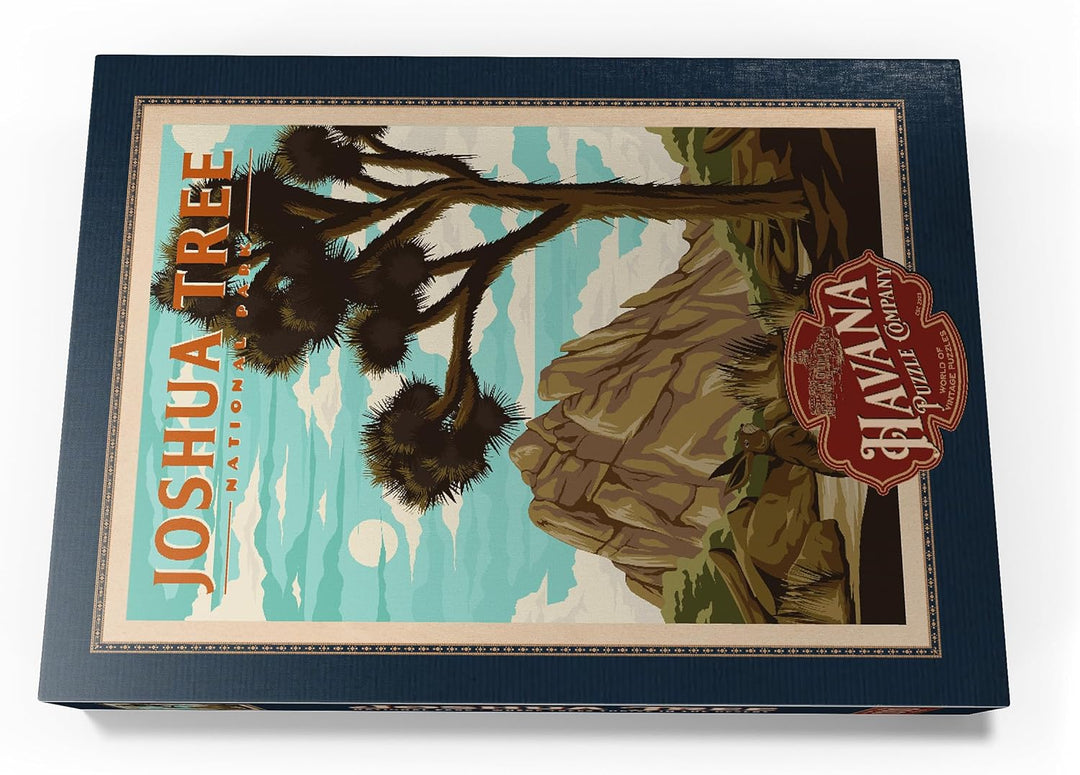 Joshua Tree National Park - Where Trees Thrive in The Desert, Vintage Travel Poster - Premium 1000 T