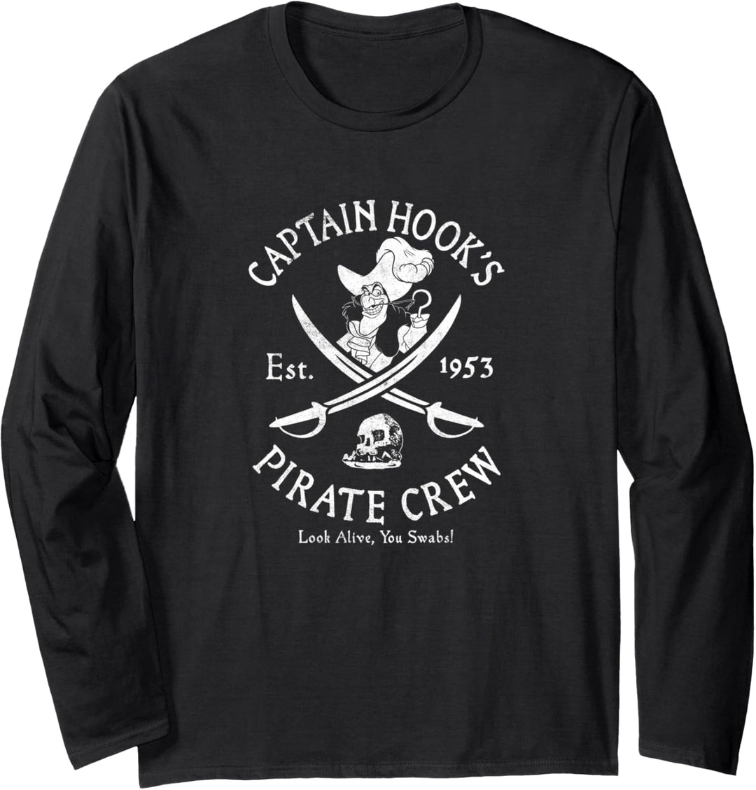 Disney Peter Pan Captain Hook's Pirate Crew Langarmshirt