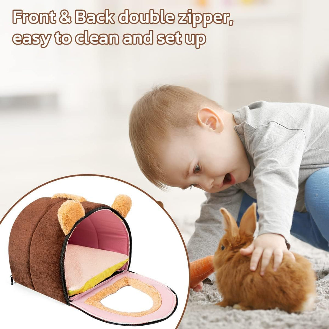 Pantula Meerschweinchen Bett Kuschelhöhle - Höhle Gemütliches gross Hamster Kleintier Bett Versteck