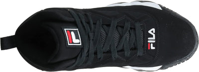 FILA Herren Leichte Basketball Mittelhohem Schaft Sneaker 41 EU Schwarz Weiss Fila Rot, 41 EU Schwar