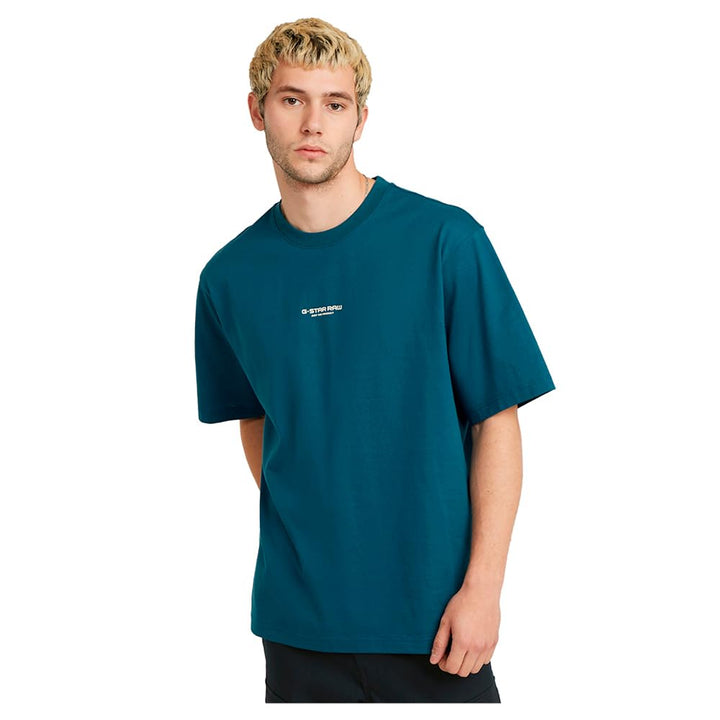 G-Star Herren Overdyed Center Chest Boxy T-Shirt L Blau (Nitro D24780-c336-1861), L Blau (Nitro D247