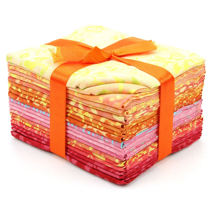 LoudElephant Baumwoll-Batik-Stoffbündel – Fat Quarter – Flamme Flame, Flame