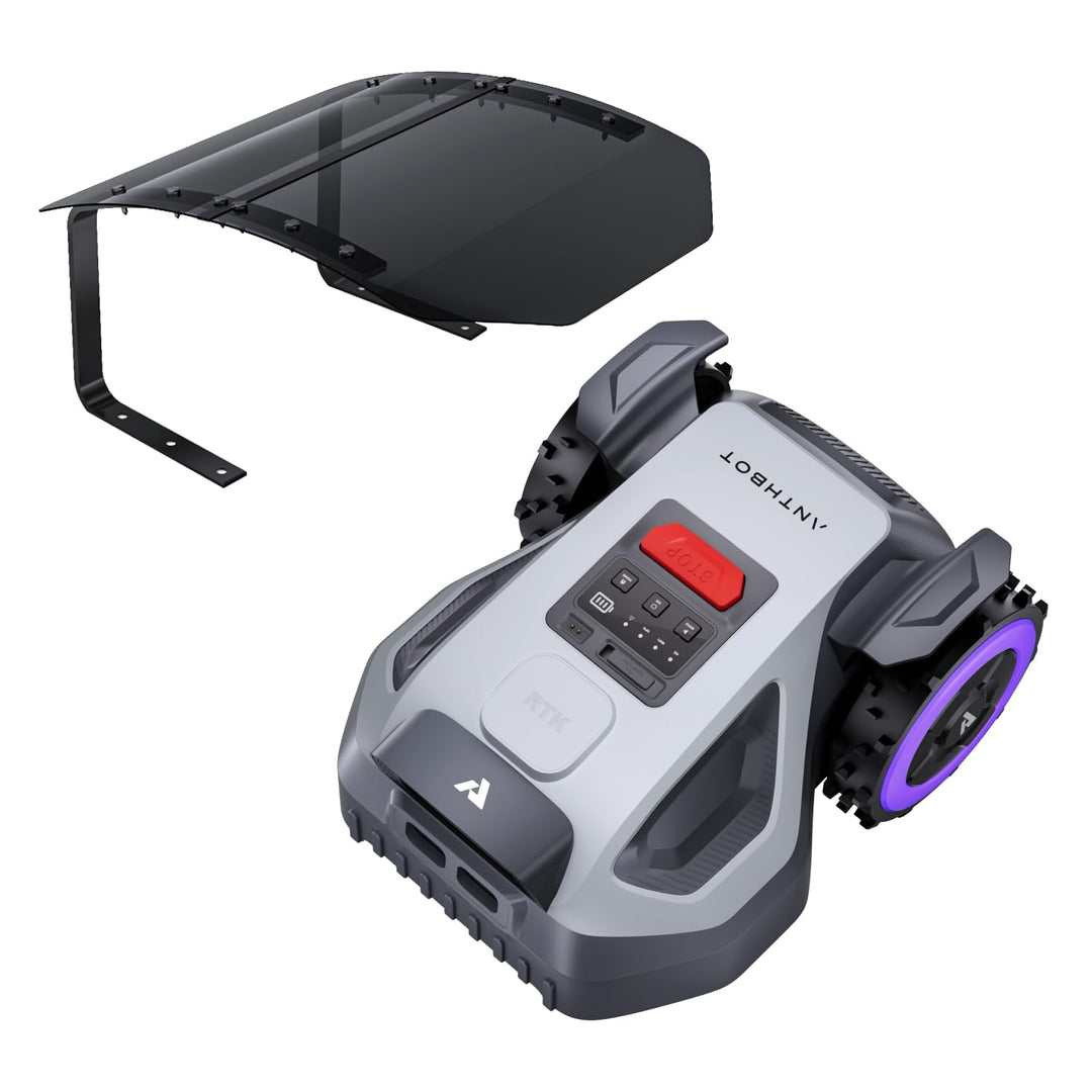 ANTHBOT M9 Mähroboter mit Regenschutz M9+Garage, M9+Garage
