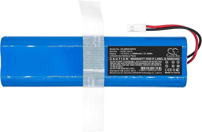 14.4V 2600mAh Ersatz akku kompatibel mit Medion MD13202, MD18500, MD18501, MD18600, MD19510, MD19511