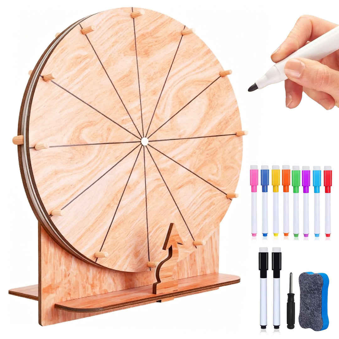 Glücksrad Zum Drehen, 30cm Grosses Glücksrad Set, Drehrad Glücksrad, Glücksrad Zum Drehen Mit Stände