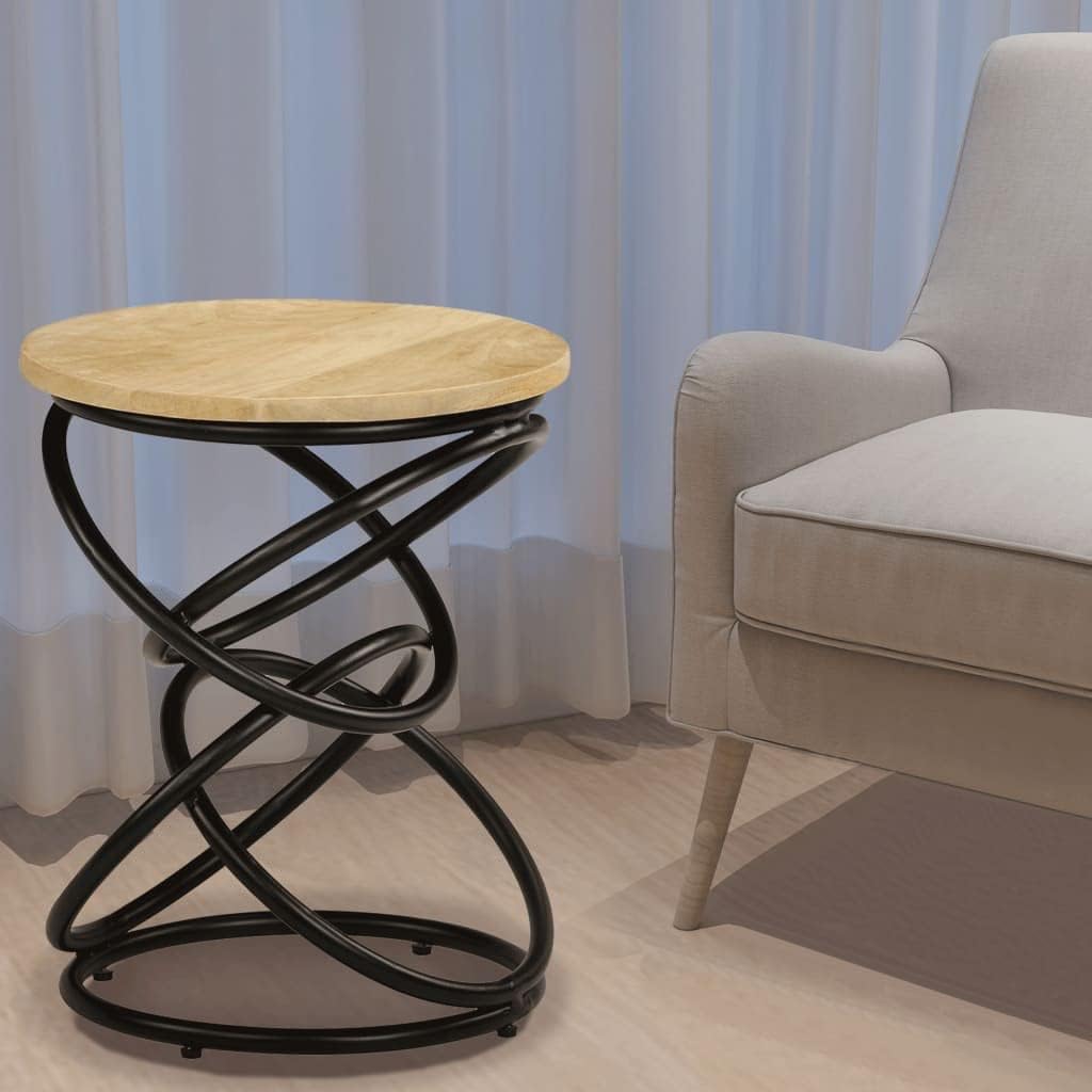 vidaXL Mangoholz Massiv Beistelltisch Couchtisch Kaffeetisch Sofatisch Tisch massives Mangoholz Brau