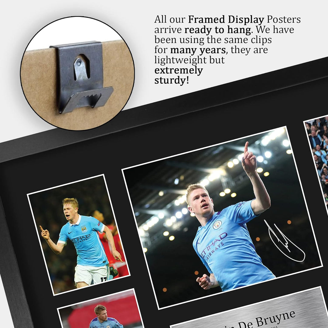 HWC Trading FR A3 Kevin De Bruyne Manchester City Geschenke Gedruckt, Signiert Autogramm Bild, Für F