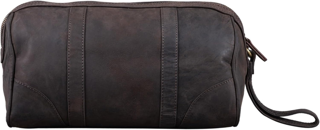 STILORD 'Charles' Kulturtasche Leder Gross Vintage Design für Herren und Damen Kulturbeutel Waschtas