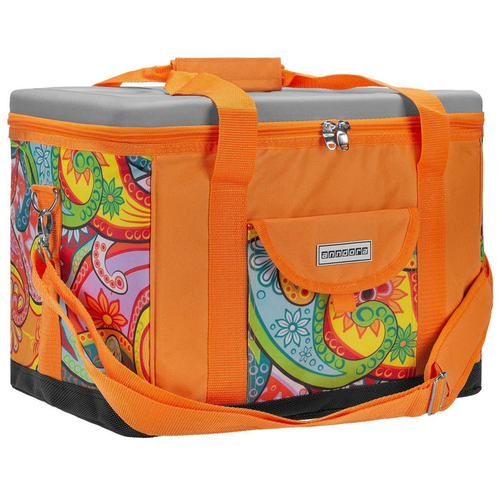 anndora Kühltasche XL 40 Liter Xl Paisley Orange