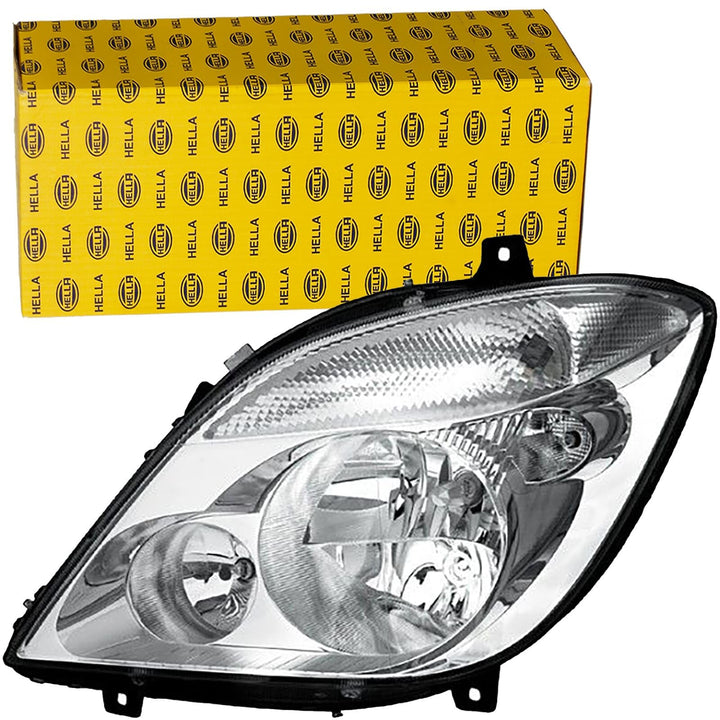 HELLA 1LB 247 012-031 FF/Halogen-Hauptscheinwerfer - links - für u.a. Mercedes-Benz Sprinter 3,5-T B