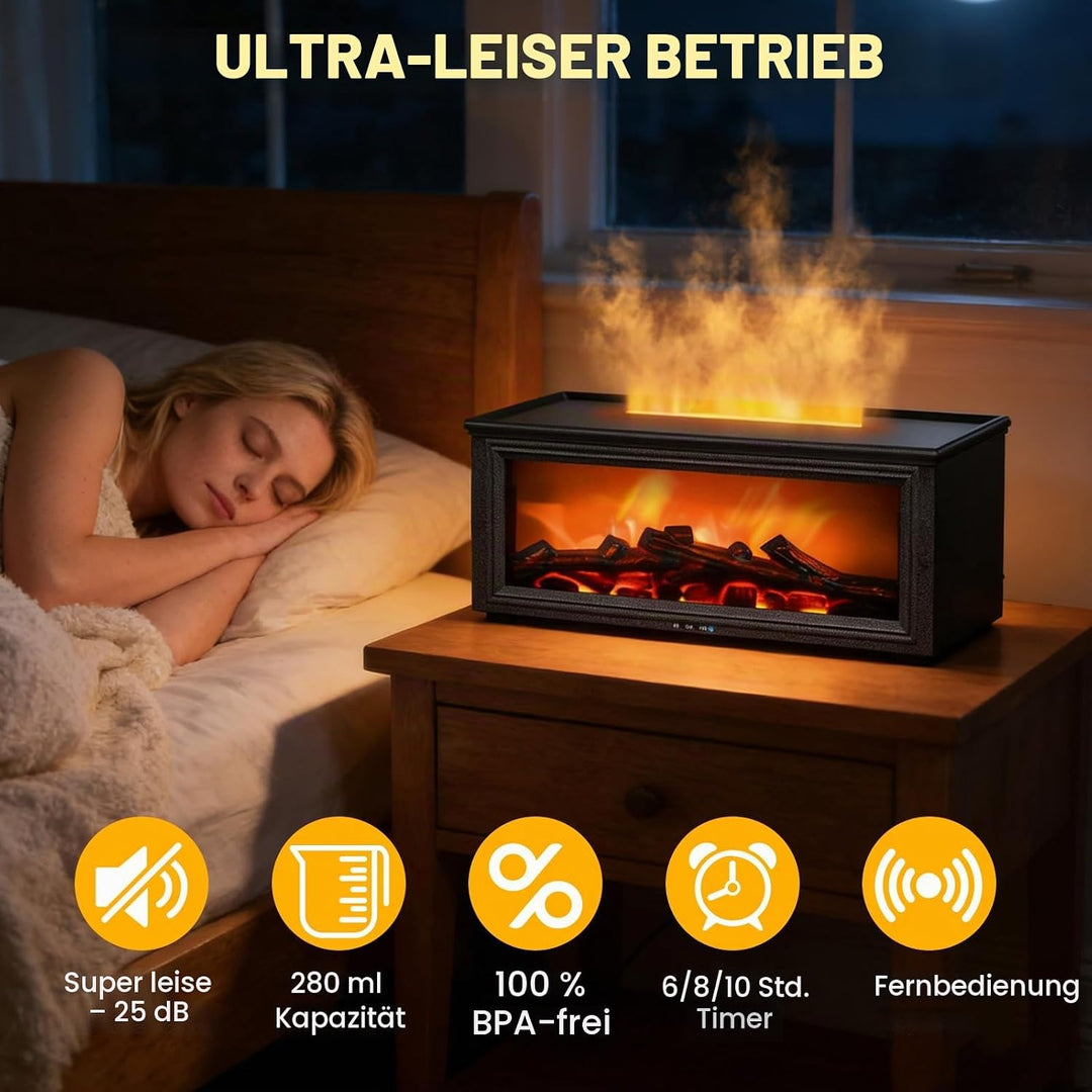 Mini-Luftbefeuchter für Schlafzimmer, 280ML Tragbare Diffuser Luftbefeuchter, 7-Farben LED Aroma Dif