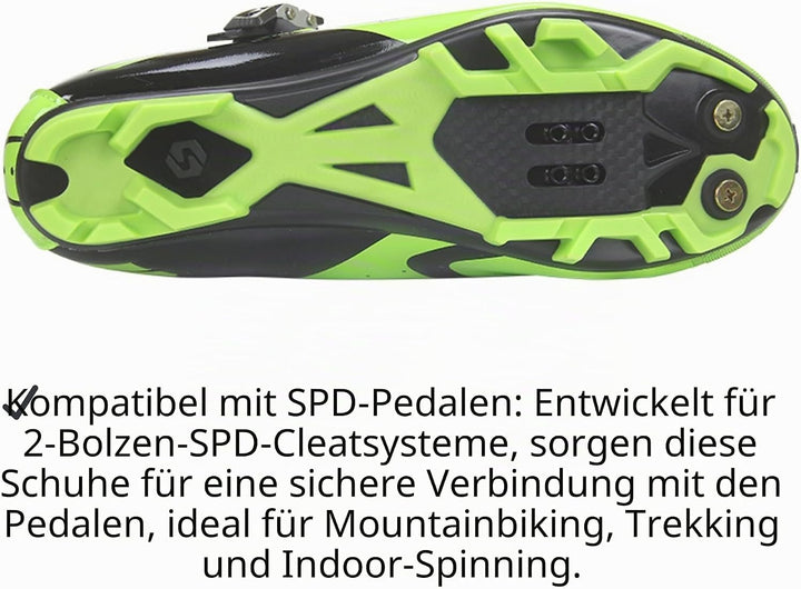 Fahrradschuhe MTB Radsportschuhe Herren/Damen Professionelle Mountainbike-Schuhe Kompatible SPD-Peda