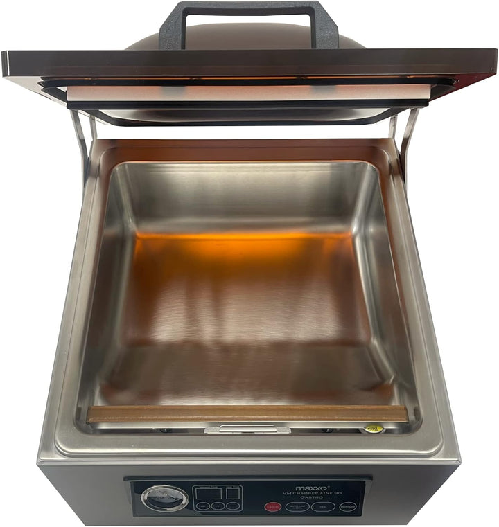 Maxxo VM ChamberLine 90 Gastro Kammervakuumierer 7 l Profi Vakuumierer für Flüssigkeiten Extremleist