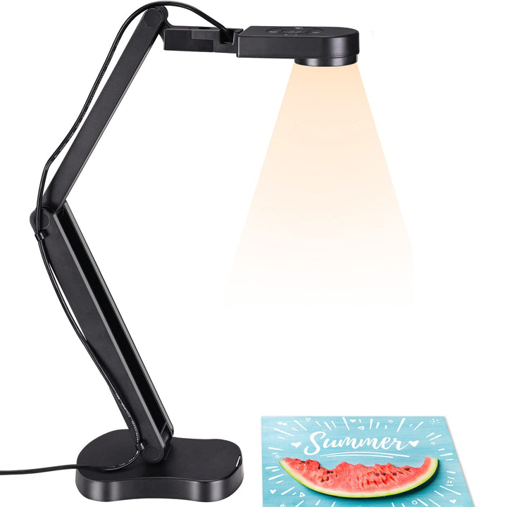 2448P USB Visualisierer, Dokumentenkamera für Unterricht und Klassenzimmer mit LED-Licht, links und