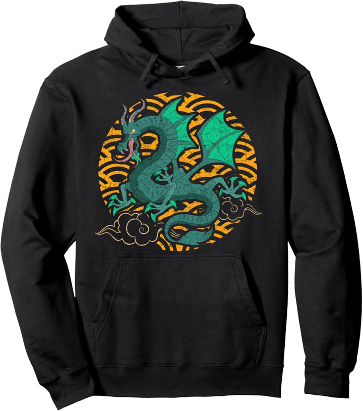 Mystische Kreatur Asiatische Kultur Chinesischer Drache Pullover Hoodie