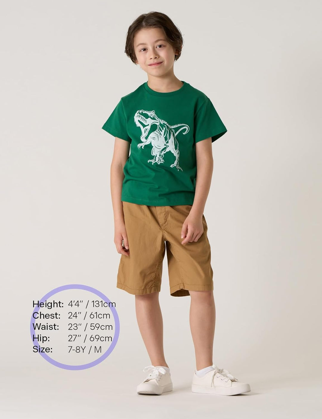 LAPASA Kinder T Shirt 100% Baumwolle 4er Pack Unisex 3-13 Jahre/ 95-165 Jungen Mädchen K01 3-4 Jahre