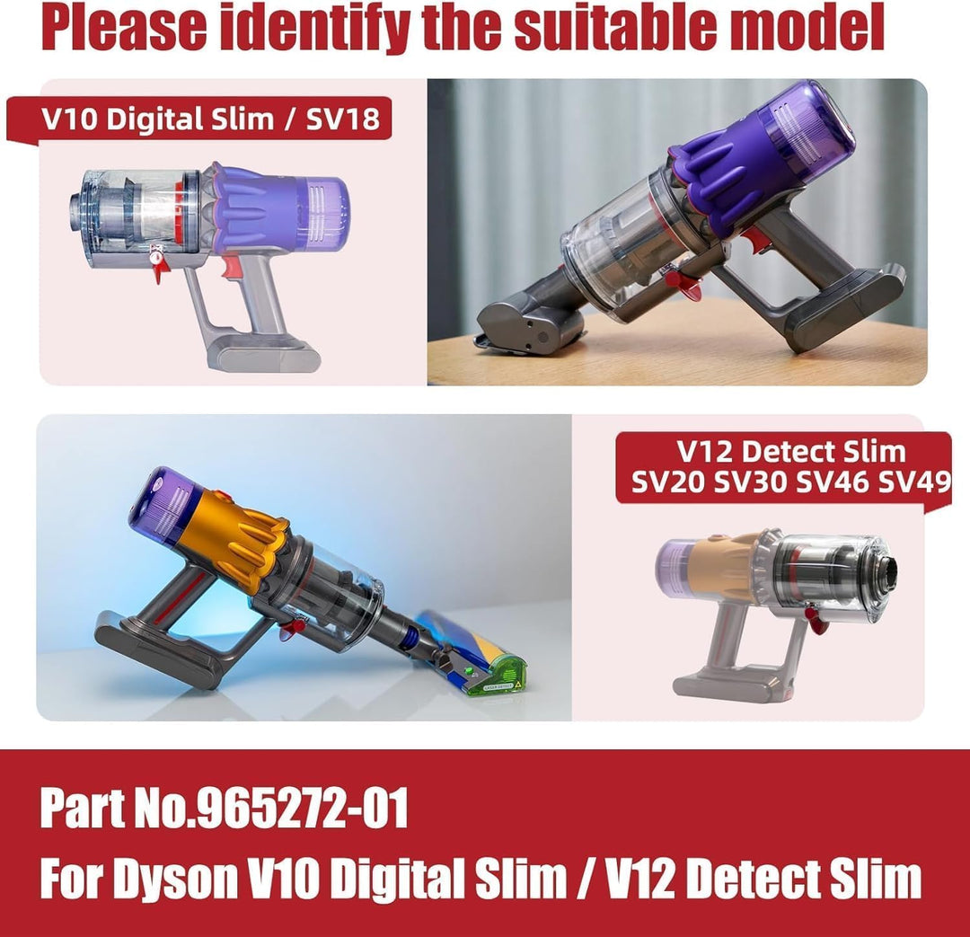 Staubbehälter für Dyson V12 SV18 SV20 Detect Slim/V10 Digital Slim Behälter Ersatzteile Staubeimer M