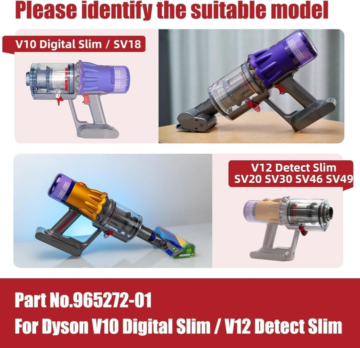 Staubbehälter für Dyson V12 SV18 SV20 Detect Slim/V10 Digital Slim Behälter Ersatzteile Staubeimer M