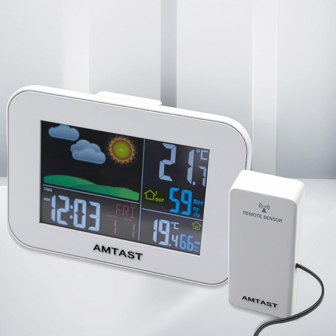 Wireless Outside Sensors Remote-AC-Adapter für Wetterstationsüberwachung, wetterbeständige Sensoren