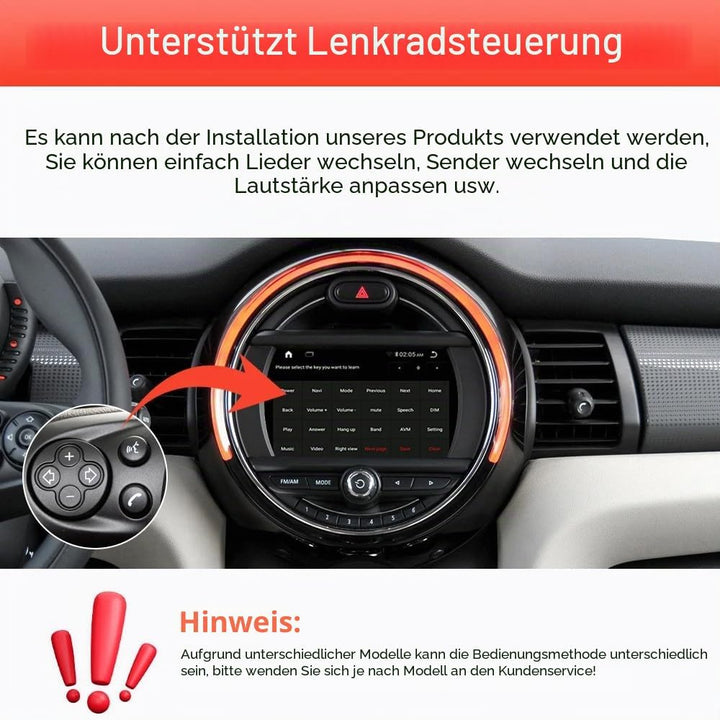 Auto Radio Autospieler GPS Navi Navigation Player Carplay/Android Autoradio 9 Zoll HD-Touchscreen, E