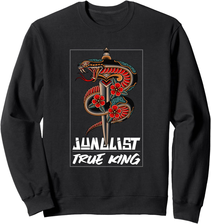 DnB Junglist Rave174 BPM DJ Music Liquid Drum And Bass Snake Sweatshirt