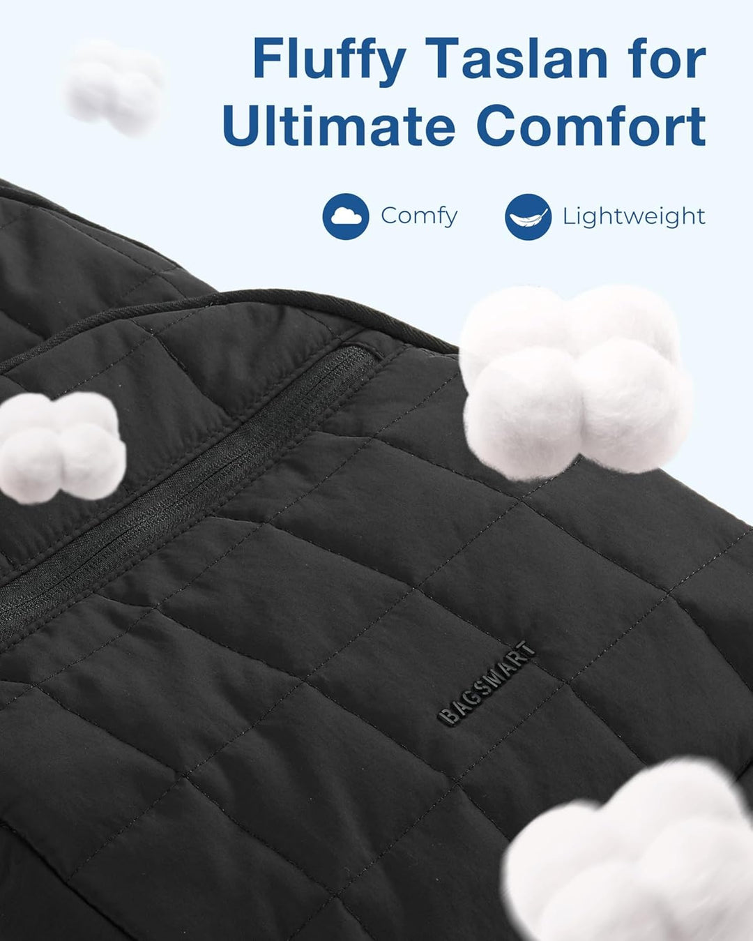 bagsmart Laptop Rucksack für Frauen, Reiserucksack Schulrucksack Teenager Gesteppter Tagesrucksack,