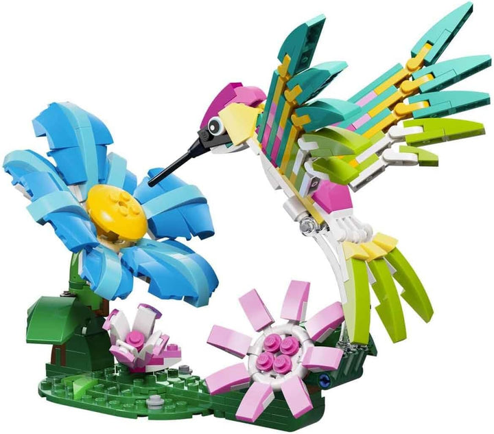 LEGO Creator 3-in-1-Set Wilde Tiere: Bunter Kolibri - Tier Modellbau & Konstruktionsspielzeug - Baus