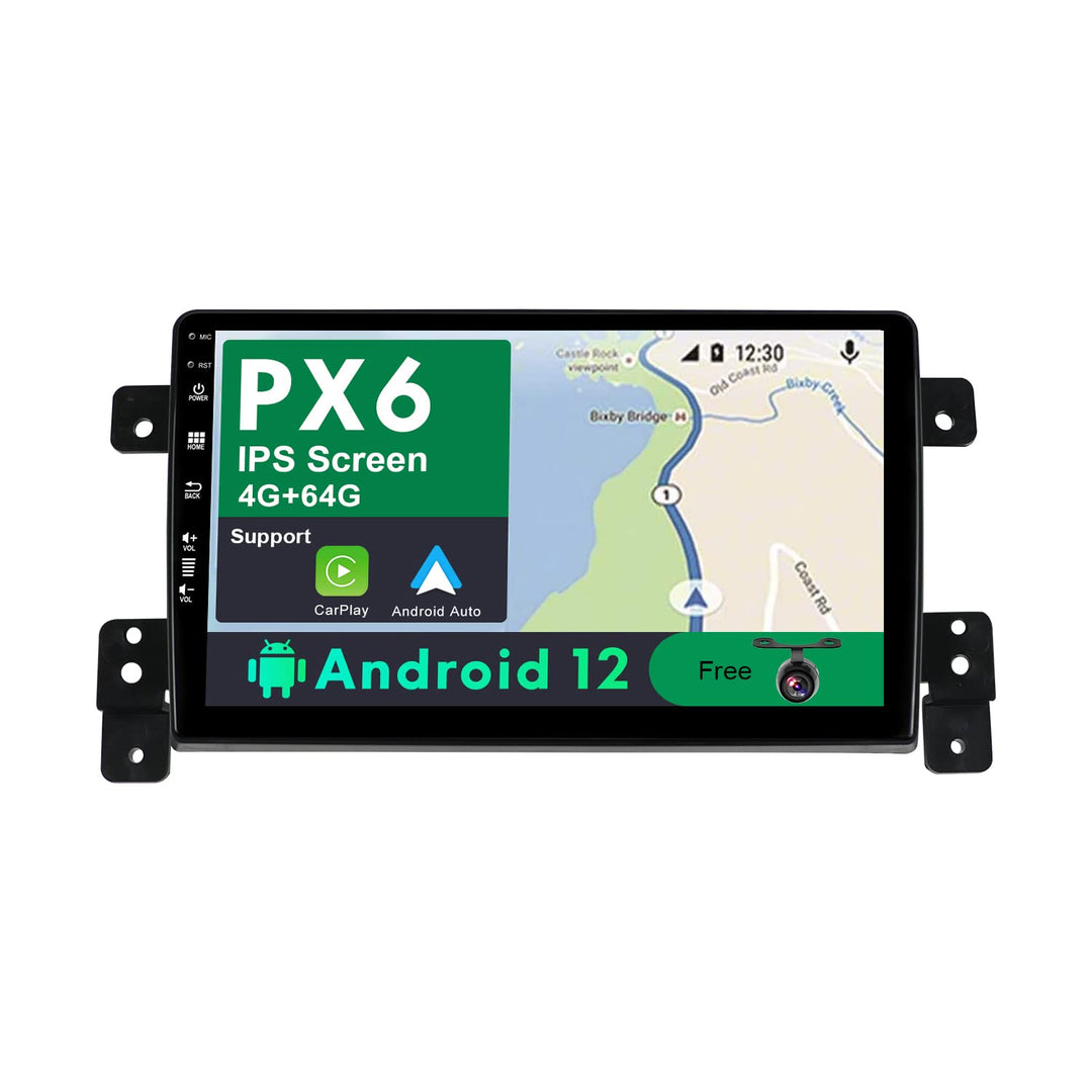 JOYX PX6 Android 12 IPS Autoradio Passt für Suzuki Grand Vitara (2005-2015) - [4G+64G] - Rückfahrkam