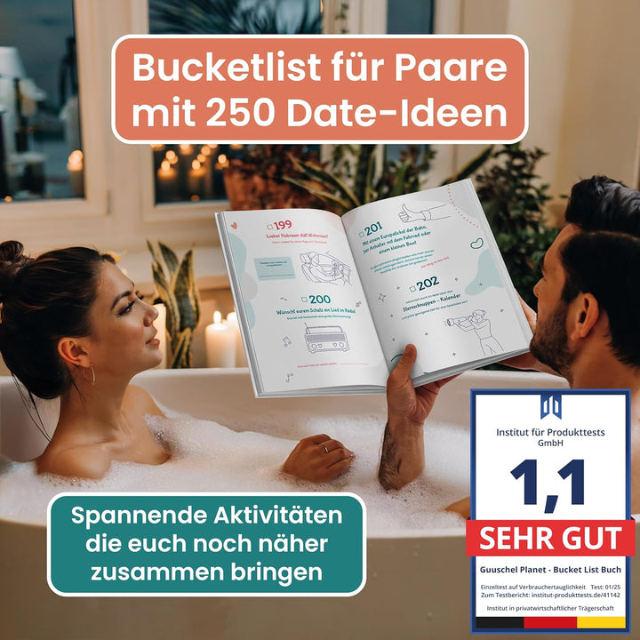Bucket List für Paare | Paargeschenk | Geschenke für Paare und Partner | A4 | Überraschung Freundin