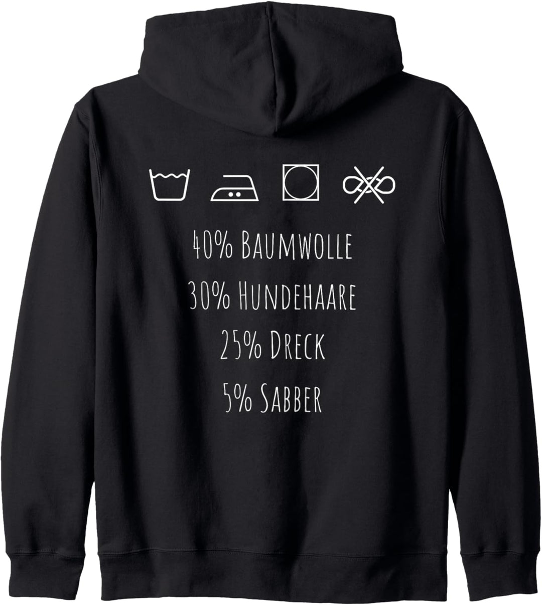 Hund Waschanleitung lustiges Geschenk für Hundebesitzer Kapuzenjacke