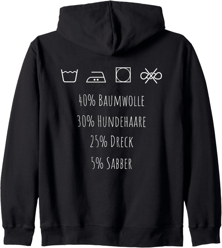 Hund Waschanleitung lustiges Geschenk für Hundebesitzer Kapuzenjacke