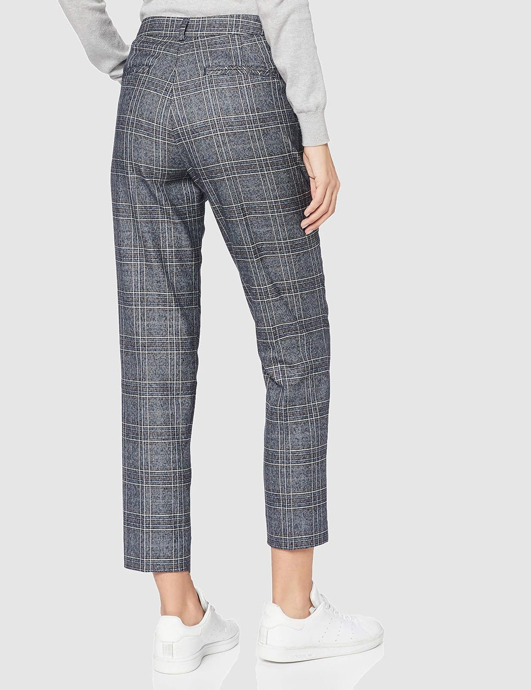 Cartoon Damen Chino-Hose mit Muster 38 Blau, 38 Blau