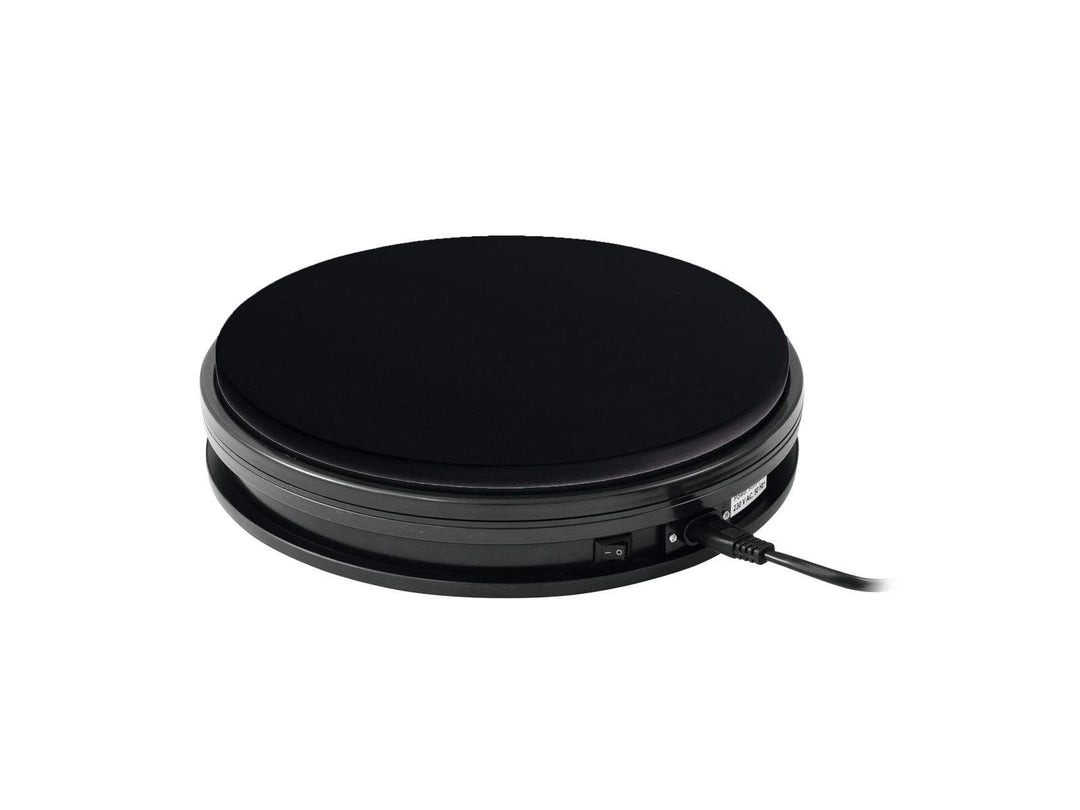EUROPALMS Drehteller 25cm bis 25kg schwarz | Rotierender Teller als Träger
