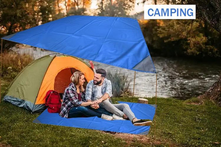 Picknickdecke 200x210cm,Ultraleicht Tragbare Stranddecke,4 Befestigung Ecken Sandabweisende Camingde