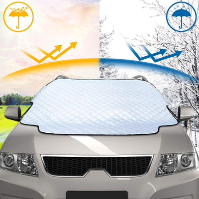 WIN.MAX Frontscheibenabdeckung Auto Scheibenabdeckung Faltbar Sonnenschutz Winter Windschutzscheiben