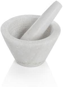 Boska Mörser Spicy/speziell für Gewürze/Spülmaschinenfest/Granit/Weiss / 100 x 100 x 60 mm